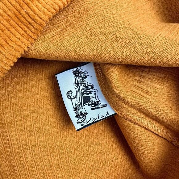 Carpet Company Skateboards Panther Corduroy Button Up Season 12 Rust Orange - Picture 7 of 8
